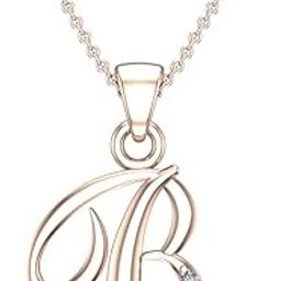 14K/18K/ Yellow/Rose/White Gold And Diamond Pendant for Women-image-52
