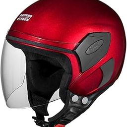 Studds FEMM Super Open Face Helmet (Cherry Red, XS)-image-72