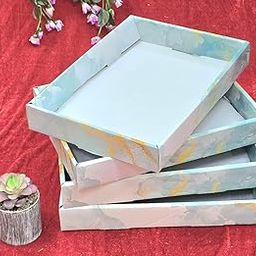 VRB Dec 4Pcs Gift Boxes for Packaging/Gift Boxes for Gifting,hamper boxes for gift Empty without Net gift hamper box for gifting,return Gifting,Chocolates, Dry Fruits, Wedding & Pooja Gifts (4 Pcs -- Design 4)-18