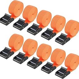 10 Pack Lashing Straps, Tie Down Straps, Adjustable Buckles for Suitcases, Backpacking, Trail Camera,Sleeping Bag,Outdoor-image-77