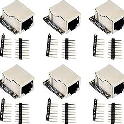 yddmyo 6pcs RJ45 8P8C Breakout Board Jack Ethernet Connector with 8Pin 2 Type Pin Headers-11