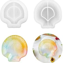 sodee Silicone Mould for Resin Art Casting etc.Design Sea Shell Shape Tray Size 6 inch Pack of 1 Sets/Units-18