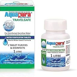 Aquapura Travelsafe Water Purification Tablets, 100 Tablets Pack, Each Tablet For 1-2 Litres Water (Water Purifiers), 3 Years Shelf Life & Warranty-image-37