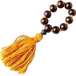 RDK Fine Carved Ebony Wood Finger Mala For Wearing and Pooja (9+1) || Karungali Kattai Mala For Japa and Gifting (Size: 8 MM)-image-59