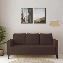 Sleepify Cambroy 3 Seater Fabric Sofa Set - Brown-image-19