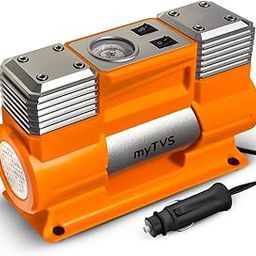 myTVS Heavy Duty Metal Electric Tyre Inflator for SUV/Sedan | 150Psi Portable Air Pump with Dual Motor High-Performance Compressor with LED Light & 1+1 Year Warranty Compatible with All cars (TI-18)-14