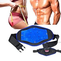 Slim Belt for Men and Women Waist Trainer Abs Sauna Belt Vibration 3 in 1 Magnetic Slimming Abs Exercise Massager Vibrating Waist Tummy Trimmer Belt Size-Free-13