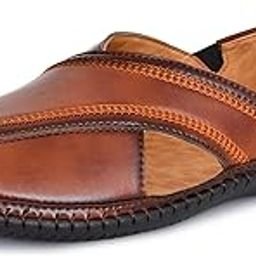 5079 Men's Loafer Stylish Ethnic Peshawari Nagra Mojadi Sherwani Sandals Wedding Latest Kolhapuri Brown Tan Black Shoes for Men-image-40