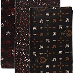 Men's Cotton Lungi (Black Multi 2.10 Meter, Pack of 3)-22