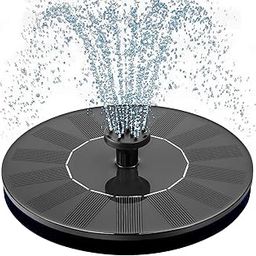 TRIDEO Fountain Solar Power Floating Water Pump for Pool Pond Garden and Patio Plants Round 7V 1.4W (Black)_SAT07-image-21