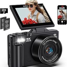 5K Digital Camera for Photography Autofocus 75MP Vlogging Camera for YouTube with SD Card, Compact Travel Camera for Teens with 18X Zoom, 32GB SD Card-9