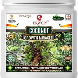 Erwon® Coconut GROWTH MIRACLE Fertilizer, Fast Action Organic Granules for rapid Growth and Heavy Flowering and Bigger Fruits. (200 gm)-image-62