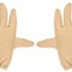 Cotton Short/Half Hand Gloves Sun Protection Gloves for Women 2 Beige-image-5