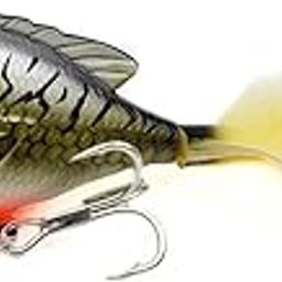 Hunting Hobby 95mm 16.9g Topwater Glod Fish Tackle Lure Rotating Soft Tail with Blade Spoon Hard Plastic Body Floating Bait-picture-31