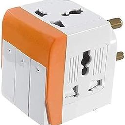 3-Way Universal Travel Adapter, 3-Pin Multi-Plug with Individual Switches-7