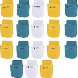 Kuber Industries Remote & Phone Holder|Wall Mounted Mobile Holder|Wall Stand For Phone, Remote, Brush, & Other Accessories|Pack of 18|E5397Iv8I|Multicolor-image-51
