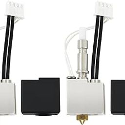 HysiPrui 2 Packs 3D Printer Kobra S1 Assembled Extruder Hotend Kit- Kobra S1 Combo Hot End/Printhead Replacement with 0.4mm and 0.6mm Nozzle, Thermistor, Heater Cartridge, Heatbreak and Heat Block-16