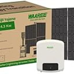 WAAREE 4-4.5kW TOPcon DCR Solar Kit || High-Efficiency TOPcon Solar Panels || 4 kW on Grid Single-Phase || IP65 AC & DC Distribution Boxes || Complete Solar Energy Solution with 23 Components-30