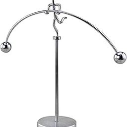 DigaNT Silver Single Feet Steel Pole Balancing Man Stress Relief Perpetual Motion Toy (Pole Balancing)-23