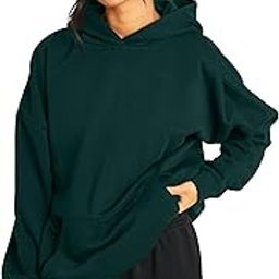 Winter Wear Cotton Oversized Relax Fit Plain Drop Shoulder Hooded Neck Hoodie for Women-image-39