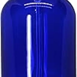 nsb herbals 100 ML Blue Round Empty Glass Bottle + Glass Dropper + Gold Ring + Black Silicone Teat, Refillable, Leak Proof For Essential Oils, DIY Perfumes (Pack of 3)-14