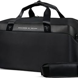 Omnipack Duffle Bag 35 litres | Gym and Travel Bag with Detachable Strap | Weekender Travel Bag with Built-in Laptop and Tablet Compartment | Cabin Bag with Trolley Sleeve (Obsidian Black)-image-104