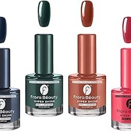 FRORA BEAUTY Premium Nail Polish Combo Set of 4 – All Unique Shades (6ml each) 1996/4-14
