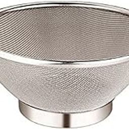 Kuber Industries Stainless Steel Double Mesh Fruits/Vegetable Basket Strainer Set of 1 Pc (Code-Vb25),Silver,Standard,Sfb25, 35 x 28 x 10 Centimeters-11