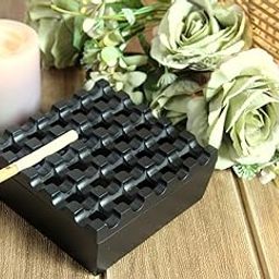 PURI - Aluminium Cigar/Cigarette Ashtray, 25 GRIDS, Windproof Tabletop, Black MATT Finish-image-17