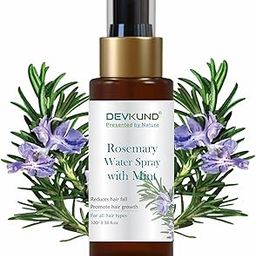 Devkund Organic Rosemary Water Hair Spray for Hair Growth - Natural Scalp Treatment - Promotes Healthy Follicles and Thicker Hair-image-47