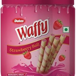Dukes Waffy Strawberry flavoured Wafer roll Jar (250g)-image-5