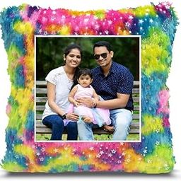 Fur Personalized Gift Photo Cushion for Boyfriend Girlfriend Husband Wife on Occasions Valentine's Day Birthday Anniversary Special Love Gift Square 15x17 inch, Multi (PC74)-image-70