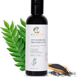 Ayurness Herbal Anti Hair Fall Oil - Enriched with Curry Leaves & Sesame Seeds, Best for Hair Growth & Dandruff Control - 100ml-picture-56
