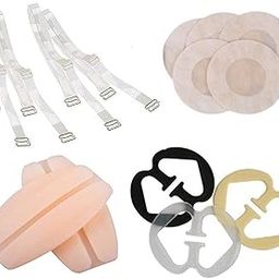 Lingerie Accessories For Women Pack Includes Bra Strap Convertor Clip, Nipple Stickers,Transparent Straps, Silicon Bra Strap Cushion for Shoulder-image-77