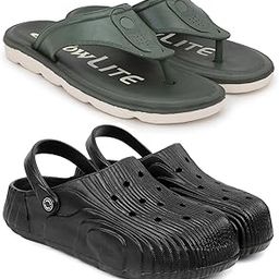 Combo Pack of 2 Slipper/Flip Flops/Slides/Clogs/Sandals for Men (V-Sultan Vs Cl-Wonder)-image-67