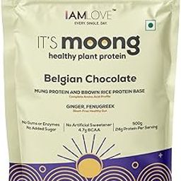 I AM Love It’s Moong Healthy Protein For Women & Men, Vegan Protein Powder With Moong & Brown Rice Isolate, 24 gm of Protein, Easy To Digest & Gluten Free, Belgian Chocolate Flavour (500g)-17
