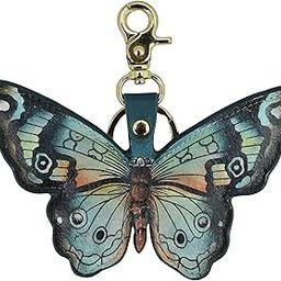 Women’s Hand Painted Genuine Leather Bag Charm - Butterfly Melody-image-101