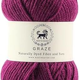 Nestnhaven Acrowools Graze Hand Knitting and Crochet Yarn. Pack of 1 Ball - 100gms. Shade no - NNHG001 (Berry Purple)-18