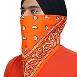 100% Cotton Paisley Print Multifunctional Fashion Headwrap Scarf Unisex Bandana Pack of 1-image-88