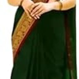 Narayana Pattu Narayanpet Silk Saree, Dark Green with Gold Border-image-40