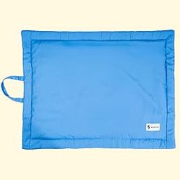 Pet Set Go Dog Mat - Ultra-Soft, Washable & Non-Slip | Portable Pet Mat for Crates, Travel, Floors & Home | Lightweight, Durable Mat for Small, Medium & Large Dogs (Solid Blue, M)-image-4