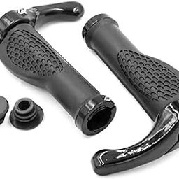 Mountain Bicycle Grips with Vice Handlebar MTB Bike Rubber Shockproof Comfortable Handlebar Durable Anti-Slip for Cycling.-14