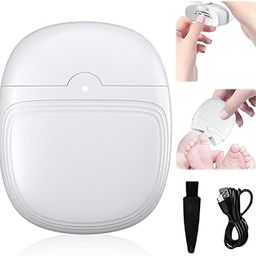 CLASSITO WILLA Electric Nail Clippers, Automatic Nail Scissors, Professional Nail Polisher for Children, Elderly, USB Rechargeable Nail Clippers, Cordless Curved Design for Elderly People (WHITE)-54