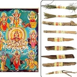 AyodhyaShri™ Navgrih Savidha, Hawan Samidha Sticks, 9 Different Wood Sticks for 9 Planets, Hawan Kund Items for Pooja, Home Mandir-image-25