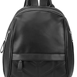 Women Quilted Detail Side Pockets & Yoke Style Strap Medium Backpack-15