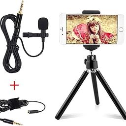 Professional Grade Lavalier Lapel Microphone with Easy Clip and Phone Tripod, SourceTon Omnidirectional Mic with Clip and Adjustable Camera Stand Holder Perfect for Recording & Video Conference-7