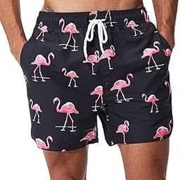 Mens Swim Trunks Quick Dry Swim Shorts with Pockets Beach Swimwear-image-23