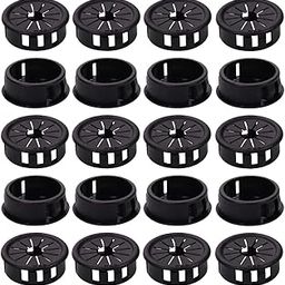 Fielect EHR-28 Black Nylon Cable Pipe Snap Bushing Protector Grommet 10Pcs-image-46