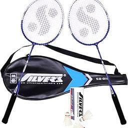 Silver's SB-818 Badminton Kit (2 Racquets with Full Cover, 1 Box Feather Shuttlecock Pack of 3)-picture-27