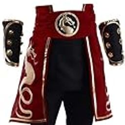 Mortal Cosplay Kombat Liu Kang Cosplay Costume Men's Liu Kang Suit Costume with Headband-image-7